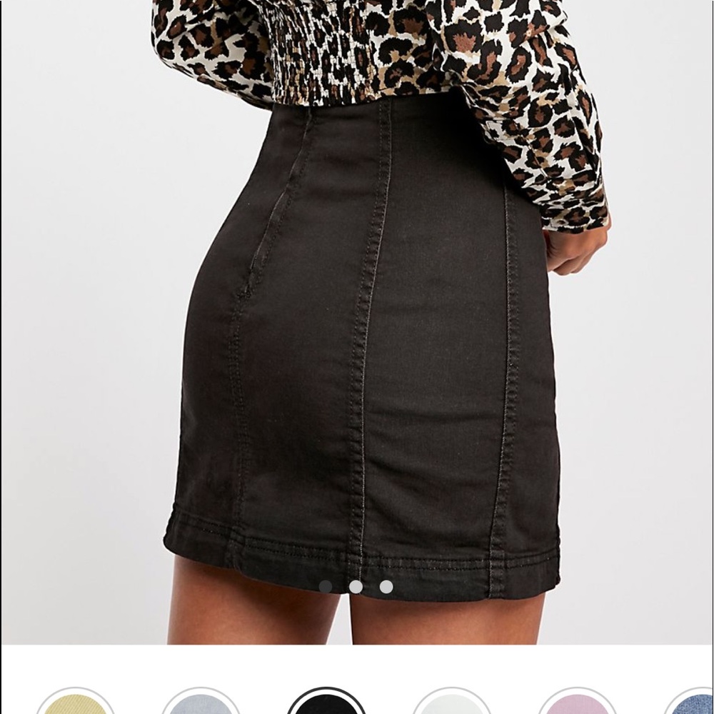 Free People Modern Femme denim skirt